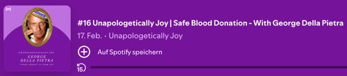 An audio-blog on “Unapologetically Joy” – an hour of background information about Safeblood